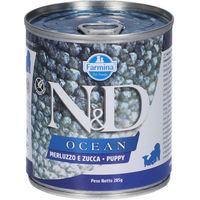 Produktbild von Farmina N&D Ocean Hund Nassfutter Welpe Kabeljau und Kürbis getreidefrei 285 g
