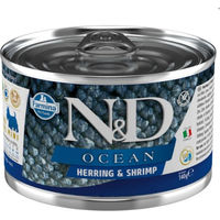 Produktbild von Farmina N&D Ocean Hundefutter Adult Hering mit Garnelen und Kabeljau in Sauce 140 g