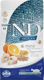 Produktbild von Farmina N&D Ocean Hundefutter Adult Kabeljau & Orange Monoprotein ohne Konservierungsstoffe 1,5 kg - 1,5 kg