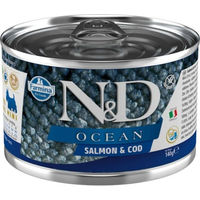 Produktbild von Farmina N&D Ocean Hundefutter Adult Lachs und Kabeljau Filets 140 g - 140 g