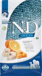 Farmina N&D Ocean Hundefutter Adult Medium & Maxi Kabeljau und Hering getreidefrei 2,5 kg - 2,5 kg – Bild 1 von 13