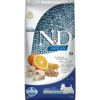 Produktbild von Farmina N&D Ocean Hundefutter Kabeljau Dinkel Hafer Orange Adult Mini 2,5 kg - 3 x 2,5 kg