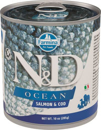 Farmina N&D Ocean Hundefutter Pastete Lachs & Kabeljau Adult getreidefrei 285 g – Bild 1 von 2