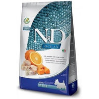 Produktbild von Farmina N&D Ocean Hundetrockenfutter Adult Mini Kabeljau Kürbis Orange Getreidefrei 14 kg