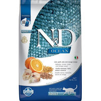 Produktbild von Farmina N&D Ocean Katzenfutter Adult Kabeljau 5 kg - 5 kg