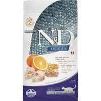 Produktbild von Farmina N&D Ocean Katzenfutter Adult Kabeljau mit Dinkel Hafer und Orange 3 x 1,5 kg - 1,5 kg