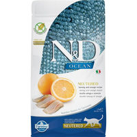 Produktbild von Farmina N&D Ocean Katzenfutter Hering & Orange Adult Sterilisiert Getreidefrei 1,5kg - 1,5 kg