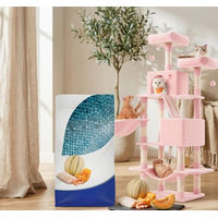 Produktbild von Farmina N&D Ocean Kitten Kabeljau getreidefreies Katzenfutter 1,5 kg und Kratzbaum Größe L in Pastellrosa mit 168 cm Höhe