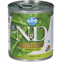 Produktbild von Farmina N&D Prime Adult Mini Hund Nassfutter Wildschwein Hering Huhn Getreidefrei Glutenfrei 285 g