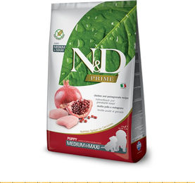 Produktbild von Farmina N&D Prime Canine Welpenfutter Huhn & Granatapfel Getreidefrei Medium/Maxi 12 kg - 12 kg