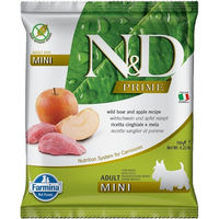 Produktbild von Farmina N&D Prime Getreidefreies Trockenfutter Wildschwein und Apfel für kleine Hunde Adult 100 g
