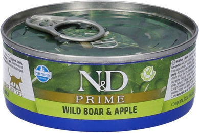 Farmina N&D Prime Katzen Nassfutter Pastete Wildschwein und Apfel Adult Getreidefrei 70 g - 70 g – Bild 1 von 6
