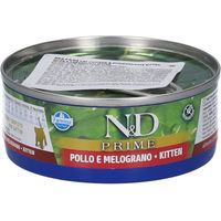 Produktbild von Farmina N&D Prime Kitten Nassfutter Huhn & Hering Stückchen in Sauce 80 g getreidefrei