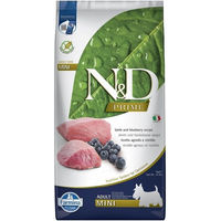 Produktbild von Farmina N&D Prime Mini Hundefutter Lamm und Blaubeere Adult Getreidefrei 7 kg - 7 kg