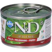 Produktbild von Farmina N&D Prime Nassfutter für Welpen Mini Huhn & Granatapfel Getreidefrei 140g
