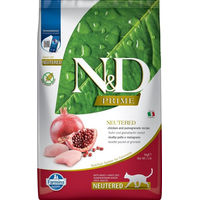 Produktbild von Farmina N&D Prime Trockenfutter Huhn & Hering für kastrierte Katzen Adult getreidefrei 5 kg - 5 kg