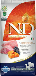 Farmina N&D Pumpkin Getreidefreies Hundefutter Lamm und Heidelbeere Adult Medium & Maxi 12 kg - 12 kg – Bild 1 von 7