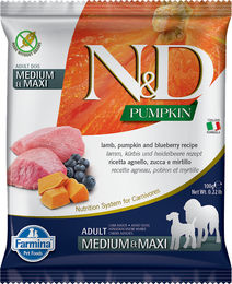 Farmina N&D Pumpkin Getreidefreies Trockenfutter Lamm und Hering für adulte Hunde 100 g – Bild 1 von 1