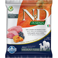 Produktbild von Farmina N&D Pumpkin Getreidefreies Trockenfutter Lamm und Hering für adulte Hunde 100 g