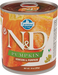 Farmina N&D Pumpkin Hirsch und Kürbis Adult Nassfutter Pastete Getreidefrei 285 g – Bild 1 von 2