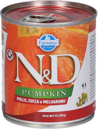 Farmina N&D Pumpkin Huhn & Kürbis Pastete Hundefutter Adult Getreidefrei Glutenfrei 285g – Bild 1 von 9