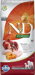 Produktbild von Farmina N&D Pumpkin Hund Adult Medium Maxi Huhn Trockenfutter 2x12kg - 2 x 12 kg
