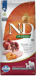 Farmina N&D Pumpkin Hund Trockenfutter Adult Medium & Maxi Huhn Kürbis Granatapfel getreidefrei 12 kg - 12 kg – Bild 1 von 8