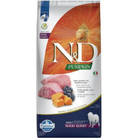 Produktbild von Farmina N&D Pumpkin Hundefutter Adult Giant Maxi Lamm und Blaubeere Getreidefrei Glutenfrei 12 kg - 12 kg