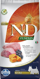 Farmina N&D Pumpkin Hundefutter Trockenfutter Lamm und Heidelbeere Adult Mini Getreidefrei 7 kg - 7 kg – Bild 1 von 4