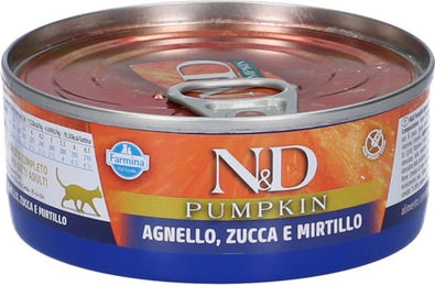 Farmina N&D Pumpkin Katzen-Nassfutter Lamm und Heidelbeere Pastete Adult Getreidefrei 70 g - 70 g – Bild 1 von 6