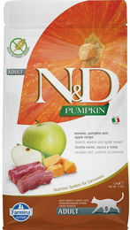 Farmina N&D Pumpkin Katzenfutter Adult Hirsch Getreidefrei 1,5kg - 1,5 kg – Bild 1 von 7