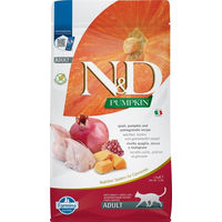 Produktbild von Farmina N&D Pumpkin Katzenfutter Adult Wachtel Hering mit Kürbis und Granatapfel getreidefrei glutenfrei 1,5 kg - 1,5 kg