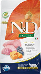 Farmina N&D Pumpkin Katzenfutter Lamm Getreidefrei für kastrierte Katzen 1,5kg - 1,5 kg – Bild 1 von 3