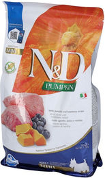 Farmina N&D Pumpkin Lamm und Heidelbeere Trockenfutter Adult Mini Hund Getreidefrei und Glutenfrei 800 g - 800 g – Bild 1 von 12