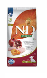 Farmina N&D Pumpkin Mini Hund Welpe Trockenfutter Huhn Kürbis und Granatapfel getreidefrei 7 kg - 7 kg – Bild 1 von 6