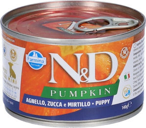 Farmina N&D Pumpkin Nassfutter für Hundewelpen Mini Lamm mit Kürbis 140 g getreidefrei und glutenfrei – Bild 1 von 5