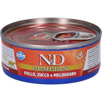 Produktbild von Farmina N&D Pumpkin Nassfutter für Katzen Adult Huhn Getreidefrei 24 x 80g