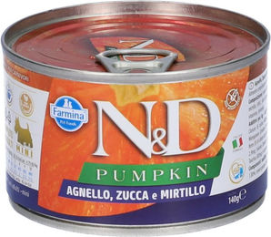 Farmina N&D Pumpkin Nassfutter Hund Adult Mini Lamm mit Kürbis und Blaubeere getreidefrei 140 g – Bild 1 von 12