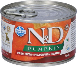 Farmina N&D Pumpkin Nassfutter Welpe Hund Starter Mini Lamm und Huhn Getreidefrei 140g – Bild 1 von 4