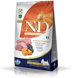 Produktbild von Farmina N&D Pumpkin Puppy Mini Hundefutter Lamm und Blaubeere getreidefrei 14 kg - 2 x 7 kg