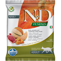 Produktbild von Farmina N&D Pumpkin Trockenfutter Ente und Hering für adulte Katzen 50g