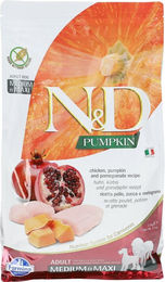 Farmina N&D Pumpkin Trockenfutter Hund Adult Huhn Kürbis Granatapfel Getreidefrei Glutenfrei 2,5kg - 2,5 kg – Bild 1 von 10