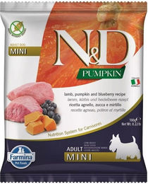 Farmina N&D Pumpkin Trockenfutter Lamm und Hering für kleine Hunde Adult 100g – Bild 1 von 1