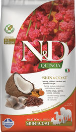 Farmina N&D Quinoa Adult Trockenfutter für Hunde Hering und Kokosnuss Haut & Fell getreidefrei 2,5 kg - 2,5 kg – Bild 1 von 2
