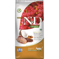 Produktbild von Farmina N&D Quinoa Cat Skin & Coat Wachtel Katzenfutter Adult Hypoallergen 5 kg - 5 kg