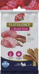 Produktbild von Farmina N&D Quinoa Dental Treat Flatulence Mini Zahnpflege-Leckerli für kleine Hunde mit Lamm 60 g - 60 g