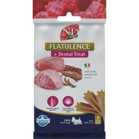 Produktbild von Farmina N&D Quinoa Dental Treat Flatulence Mini Zahnpflege-Leckerli für kleine Hunde mit Lamm 60 g - 60 g