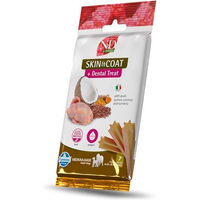 Produktbild von Farmina N&D Quinoa Dental Treat Skin Coat Wachtel Zahnpflege-Leckerli für mittelgroße und große Hunde 100 g - 7 x 100 g