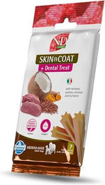 Produktbild von Farmina N&D Quinoa Dental Treat Skin Coat Wild Reh Zahnpflege-Snack für mittelgroße und große Hunde 100 g