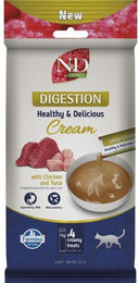 Farmina N&D Quinoa Digestion Cremige Snacks Huhn Thunfisch Lachs für erwachsene Katzen mit empfindlicher Verdauung 60g – Bild 1 von 2